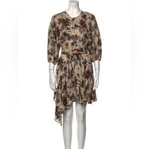 PETERSYN Asymmetrical Tropical Dress